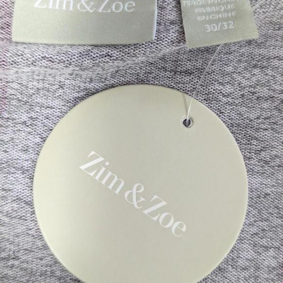 NWT! ZIM & ZOE! PLUM WAVE PURPLE, LAVENDER ZIPPER FRONT TUNIC SWEATER! SZ 30/32 - Picture 5 of 9